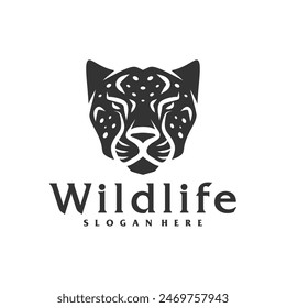 Cheetah logo vector template, Creative Cheetah head logo design concepts