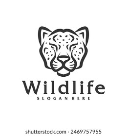 Cheetah logo vector template, Creative Cheetah head logo design concepts