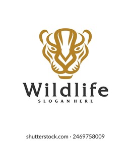 Cheetah logo vector template, Creative Cheetah head logo design concepts