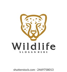 Cheetah logo vector template, Creative Cheetah head logo design concepts