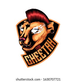 Cheetah mascot E Sports logo