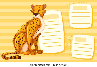 Ein Gepard auf Blankografik