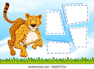 Ilustración de plantilla de Cheetah