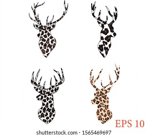 Cheetah Print Deer, Clip art, illustration