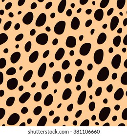 Cheetah Print Seamless Vector Pattern