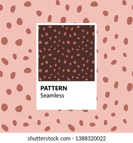 Cheetah print. Vector illustration of seamless pattern.