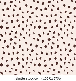 Cheetah print. Vector illustration of seamless pattern.