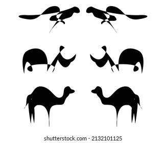 cheetah rhino camel african savannah