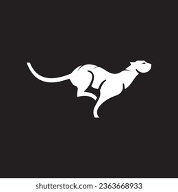 cheetah run logo icon design.