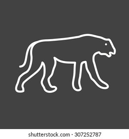 Cheetah, safari, icon vector image. Can also be used for Animals and Insects. Suitable for mobile apps, web apps and print media.