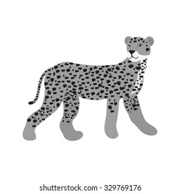 Cheetah, safari, kenya icon vector image. Suitable for mobile apps, web apps and print media.