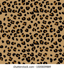 Cheetah Seamless Pattern Cartoon Leopard Print Stock Vector (Royalty ...