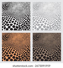 Conjunto de patrón sin fisuras de guepardo. Color de Naturaleza. Antecedentes animales. Plantilla de Vector para la tela, materia textil, Fondo de pantalla, papel de embalaje
