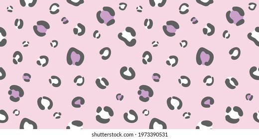 Cheetah seamless repeat pattern, vector background, repeating wallpaper, animal print, leopard pattern. Pastel punk and purple cheetah design.