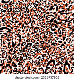 cheetah skin , jaguar skin, animal skin, animal skin pattern , animal pattern for fabric print , textile print, seamless  pattern, black and orange  abstract pattern