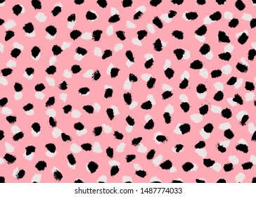 Cheetah skin pattern design. Cheetah spots print vector illustration background. Wildlife fur skin design illustration for print, web, home decor, fashion, surface, graphic design
