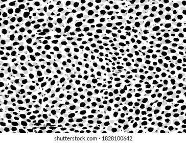 Cheetah skin pattern design. Cheetah spots print vector illustration background. Wildlife fur skin design illustration for print, web, home decor, fashion, surface, graphic design 