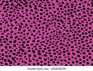 Cheetah Hautmuster Design. Cheetah-Flecken drucken Vektorgrafik-Hintergrund. Design-Illustration von Wildlife-Pelzfellen für Druck, Web, Innendekoration, Mode, Oberflächen, Grafikdesign 
