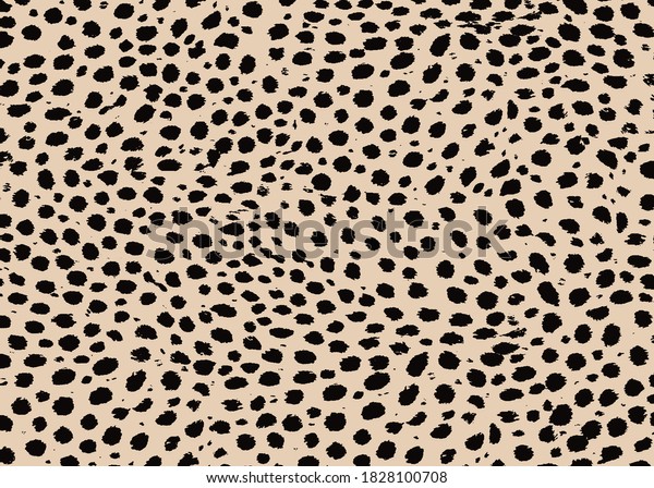 Cheetah\
skin pattern design. Cheetah spots print vector illustration\
background. Wildlife fur skin design illustration for print, web,\
home decor, fashion, surface, graphic design\
