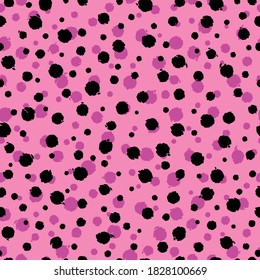 Cheetah skin seamless pattern design. Cheetah dots vector illustration background. Wildlife fur skin design illustration for print, web, home decor, fashion, surface, graphic design