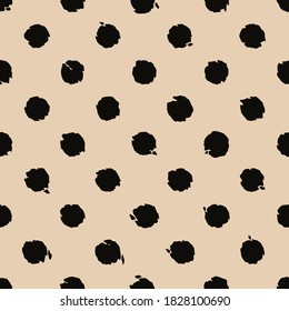 Cheetah skin seamless pattern design. Cheetah polka dots vector illustration background. Wildlife fur skin design illustration for print, web, home decor, fashion, surface, graphic design