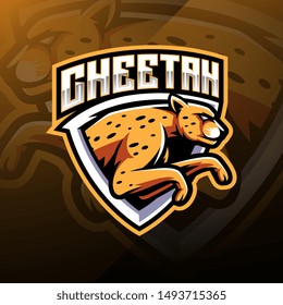 Cheetah Sport Mascot Logo Design