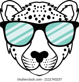  Cheetah With Sunglasses SVG File is suitable for t-shirt, laser cutting, sublimation, hobby, cards, invitations, website or crafts projects. Perfect for magazine, news papers, posters, headers etc. svg