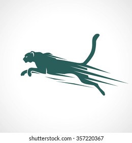 Cheetah symbol - vector illustration
