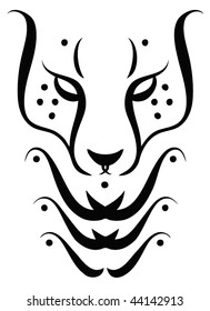 Cheetah tattoo drawing