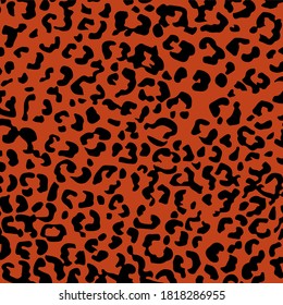 cheetah texture vector orange background