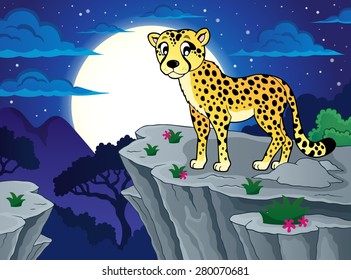 Cheetah theme image 2 - eps10 vector illustration.