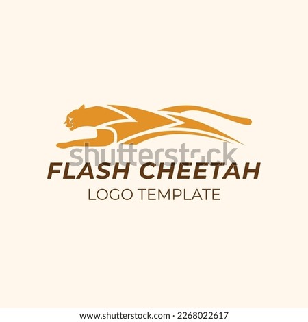 Cheetah Thunderbolt Speed Logo Design
