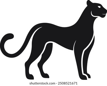 cheetah vector silhouette , cheetah vector illustration