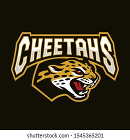 Cheetahs Mascot for Sport Logo in Vector Illustration