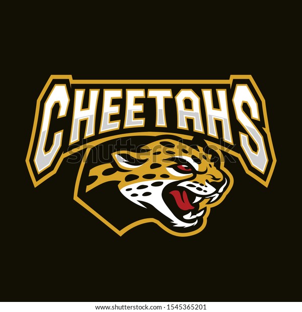 Cheetahs Mascot Sport Logo Vector Illustration vector de stock (libre