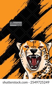 Cheetar E-sports Wallpaper Background Design