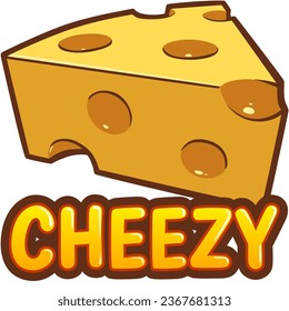 Cheezy twitch emote vector illustration