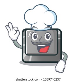 Chef alt button isolated with the mascot