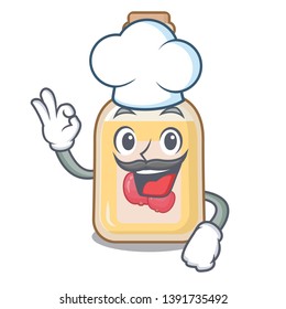 Chef apple cider isolated with the mascot