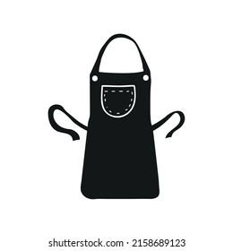 icono de accesorio de apron de chef aislado