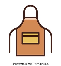 Chef Apron Icon Illustration Design