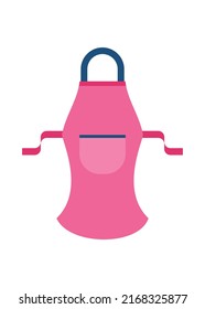 Chef Apron Icon. Simple Flat Illustration.
