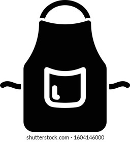 Chef apron kitchen equipment icon