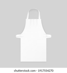 Chef apron with realistic shadow. Vector illustration. Ready for your design. EPS10.