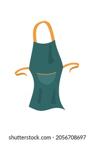 Chef apron. Simple flat illustration.