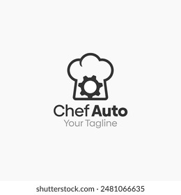 Chef Auto Logo Vector Template Design. Good for Business, Start up, Agency, and Organization