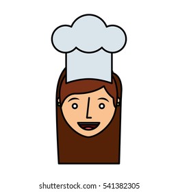 chef avatar character icon vector illustration design