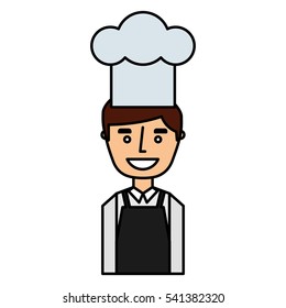 chef avatar character icon vector illustration design