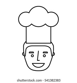 chef avatar character icon vector illustration design