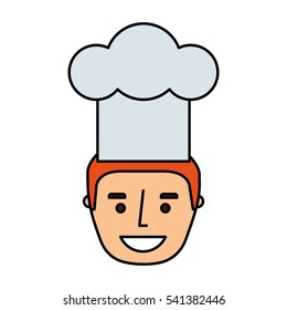 chef avatar character icon vector illustration design